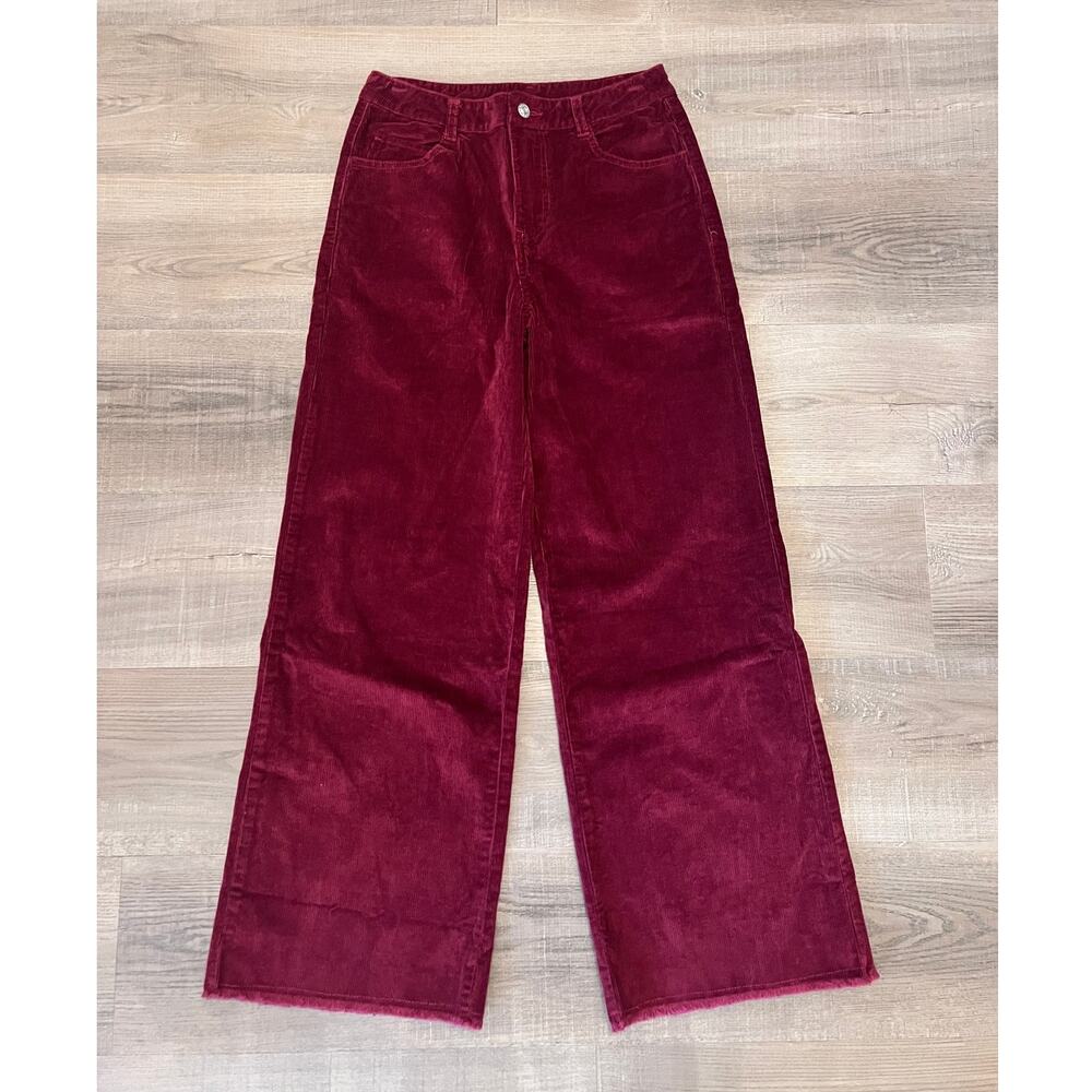 NWT Entro Wine Corduroy Wide Leg Pants